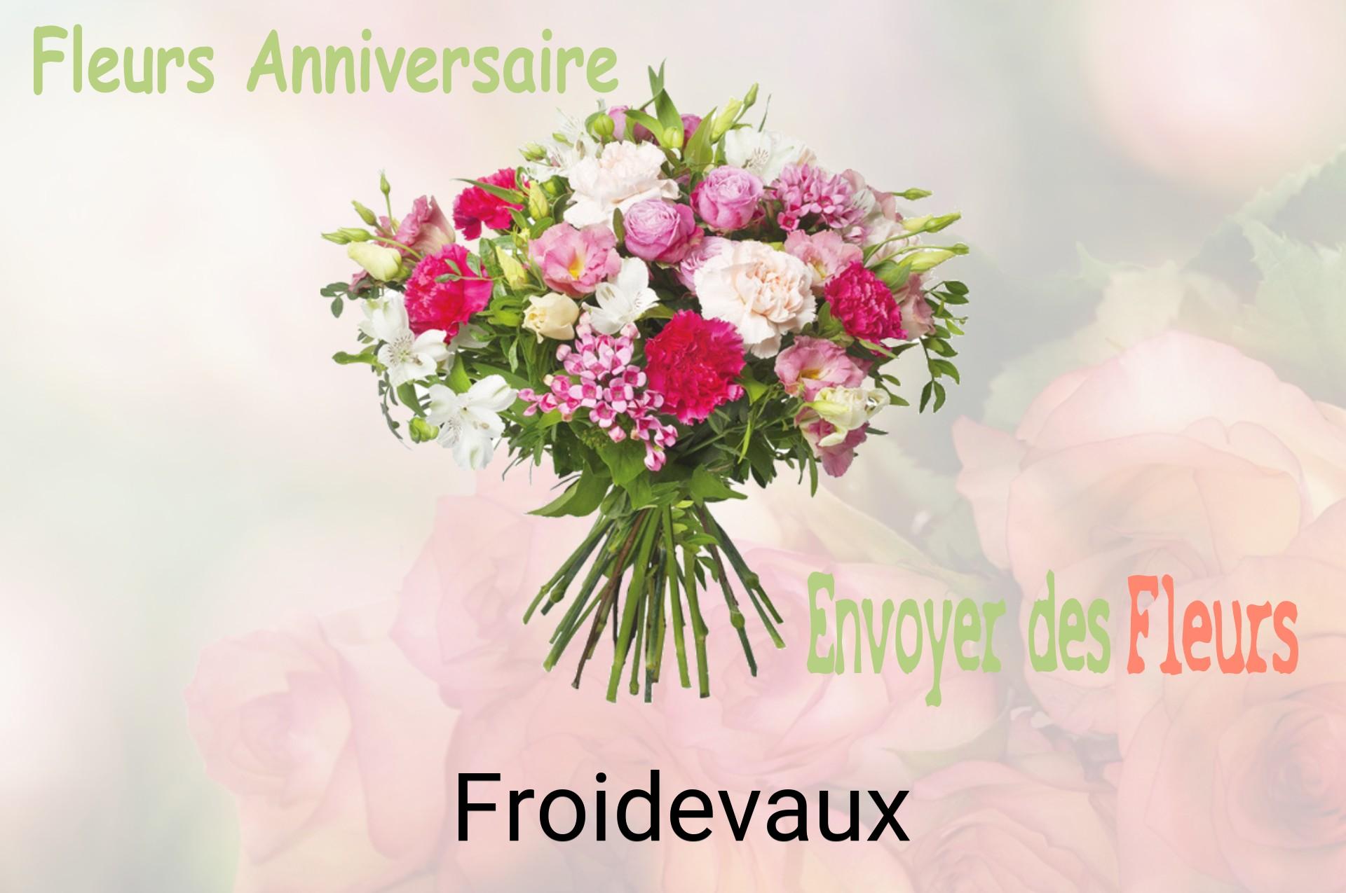 Bouquet de fleurs d’anniversaire livré à Froidevaux