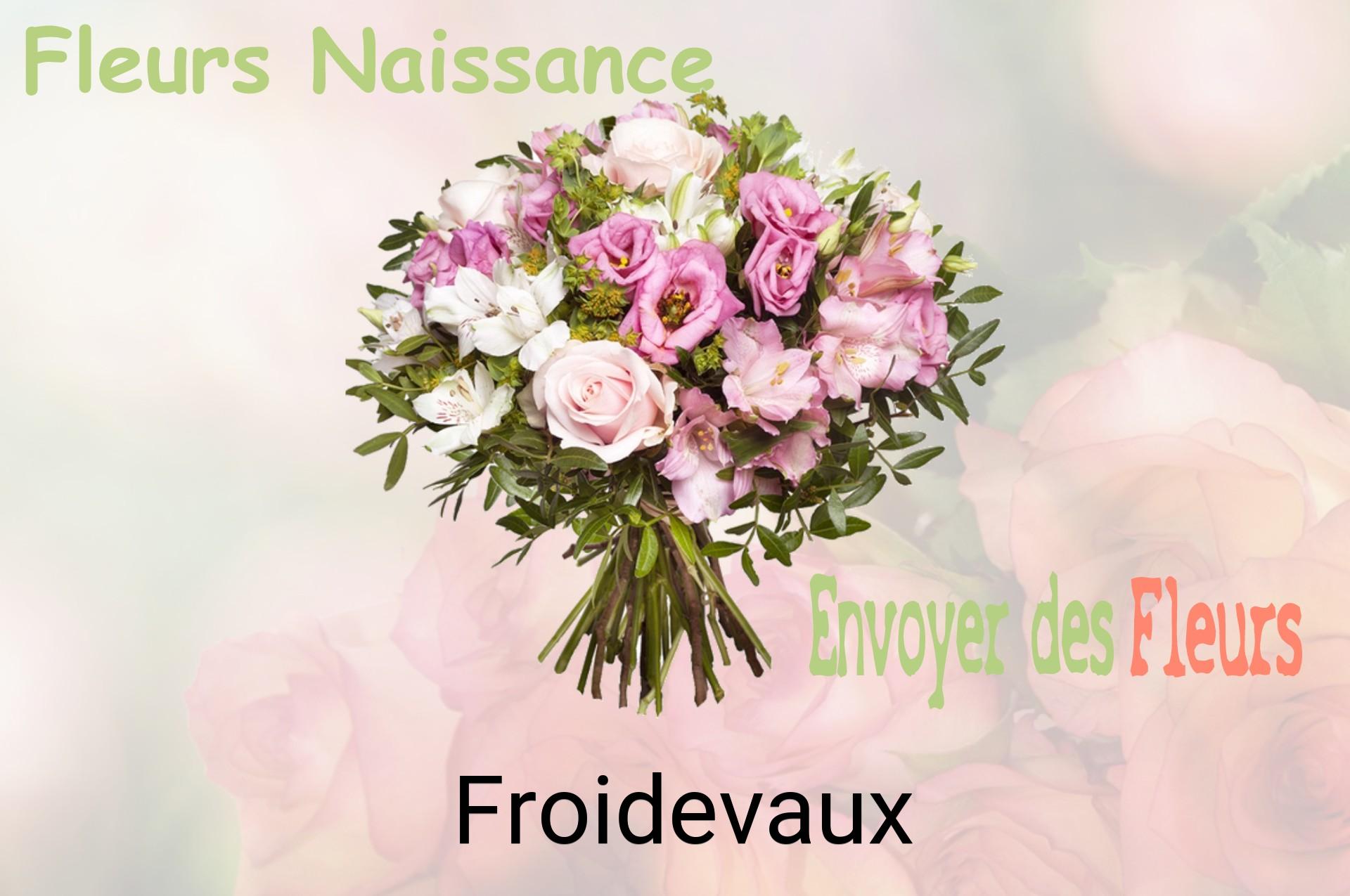 Bouquet de fleurs de naissance livré à Froidevaux
